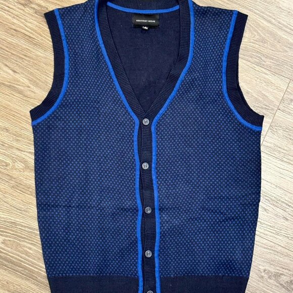 Geoffery Beene Men's Button Down Sweater Vest - Picture 1 of 6